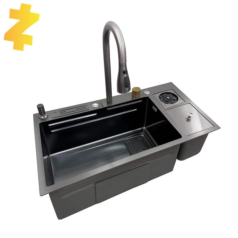 Lavaplatos-Acero-Inoxidable-Negro-Ref.-8045-