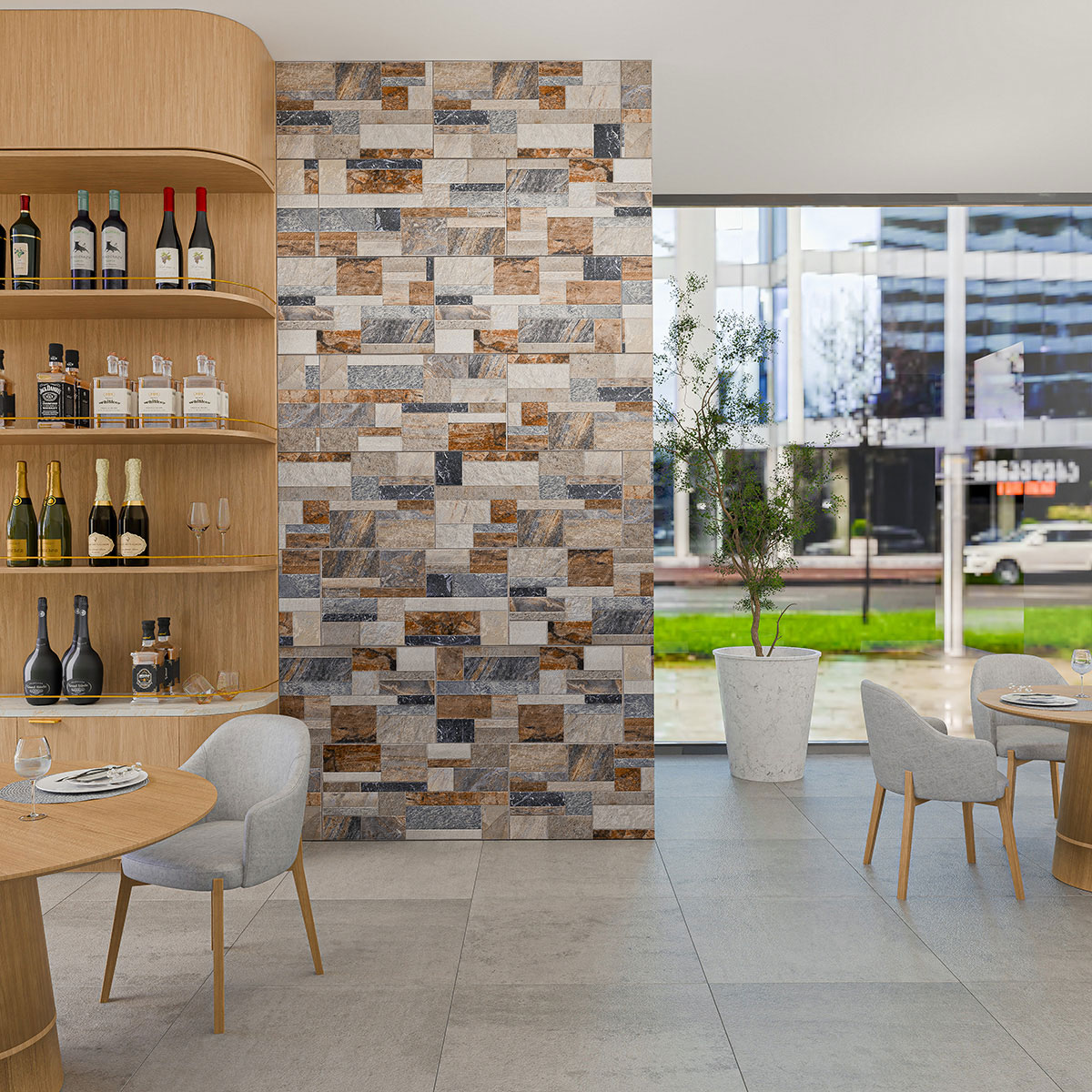 Fachada Araucana Natural 31x60 Cm