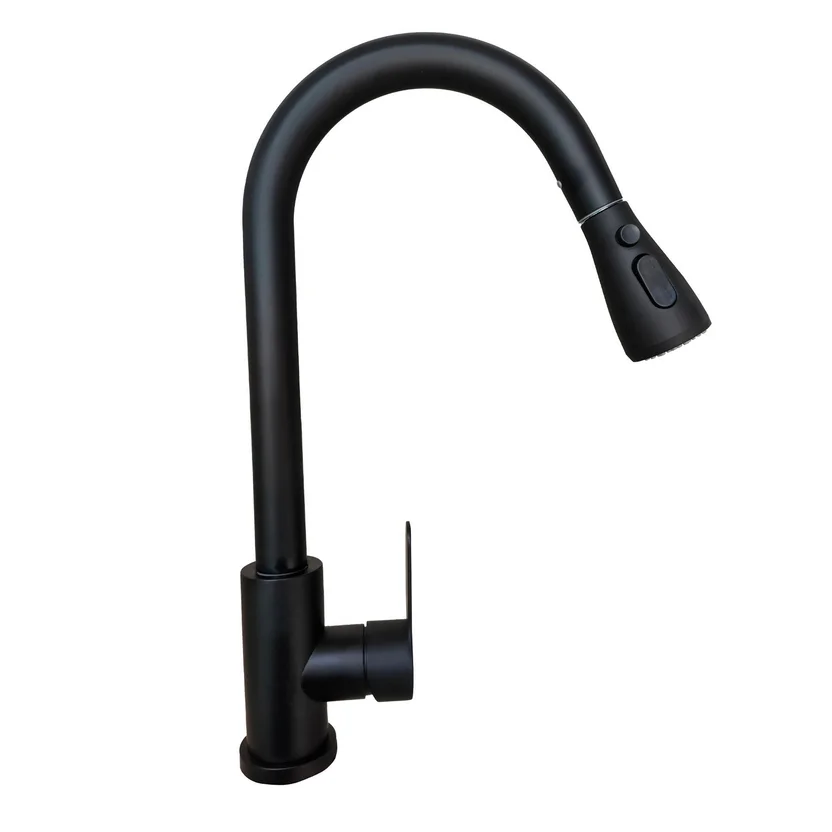 Griferia Lavaplatos Extraible Negro Rf. FT2861B2