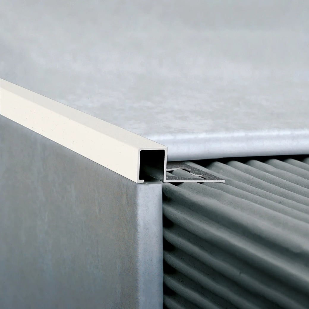PERFIL ALUMINIO QUADRA MARFIL STONE 1
