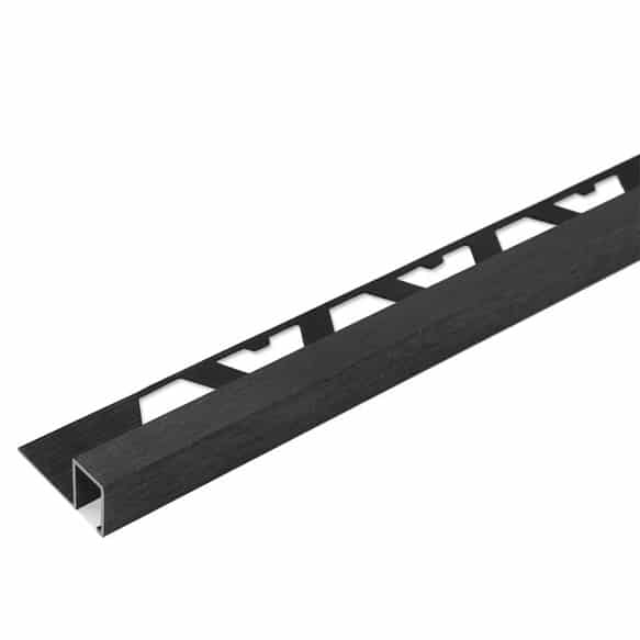 PERFIL ALUMINIO QUADRA NEGRO CEPILLADO