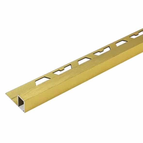 PERFIL ALUMINIO QUADRA ORO MATE CEPILLADO