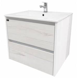 Mueble Elevado Arezzo Niebla x Blanco 60x46 Cm + Lav