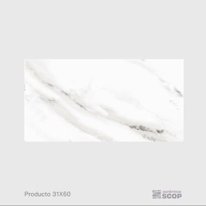 Pared Nazareth Blanco 31x60 Cm